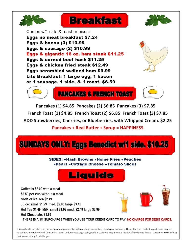 Ken’s Diner Menu image 2